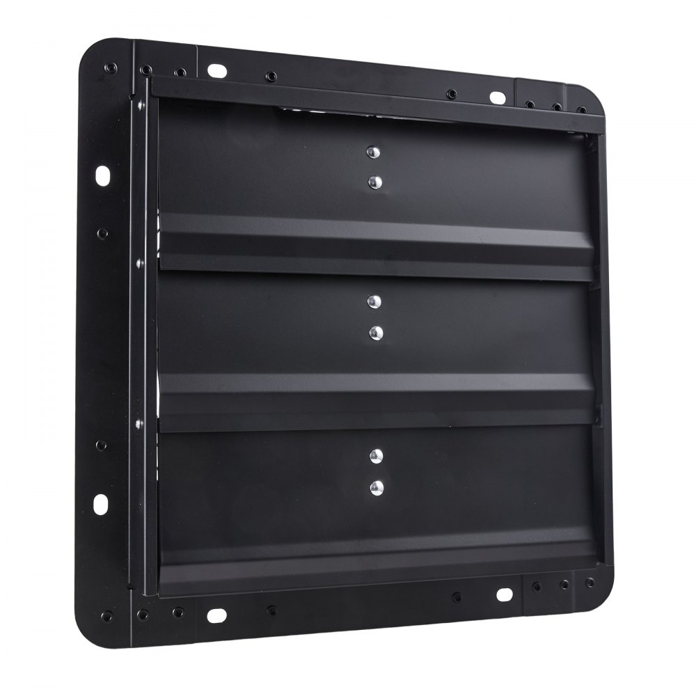 VEVOR Ventilador de escape de 12 pulgadas con persianas, para ático, de pared, con controlador de velocidad variable, 1100 CFM, motor de CA, acero resistente, silencioso, para cobertizos, garajes e invernaderos, color negro