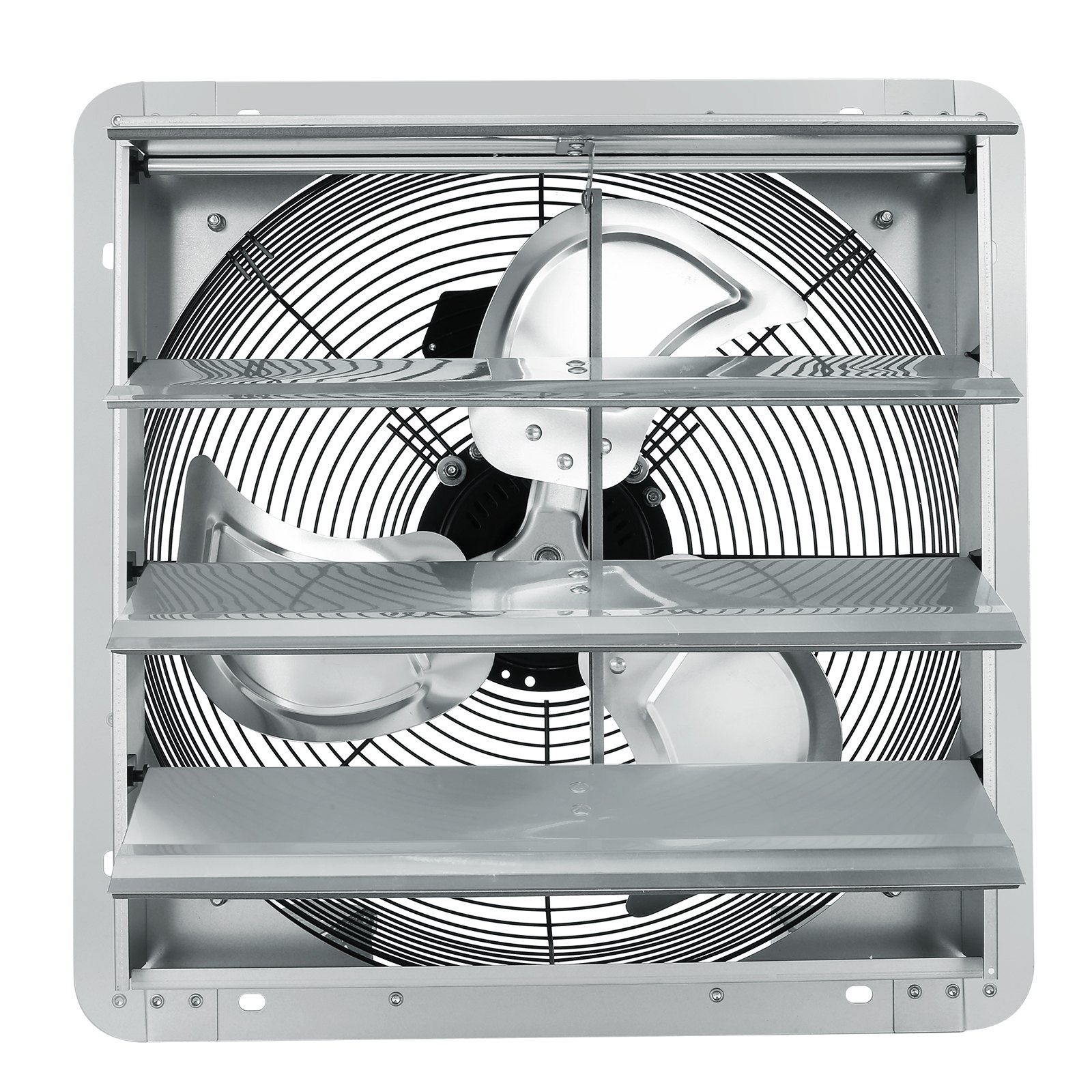 Ventilador de escape con obturador VEVOR de 16 pulgadas, alta velocidad 2000 CFM, ventilador de ático de montaje en pared de aluminio con motor de CA, ventilación y refrigeración para invernaderos, garajes, cobertizos, tiendas, FCC