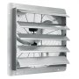 Ventilador de escape con obturador VEVOR de 24 pulgadas, alta velocidad 3320 CFM, ventilador de ático de montaje en pared de aluminio con motor de CA, ventilación y refrigeración para invernaderos, garajes, cobertizos, tiendas, FCC