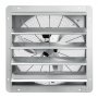 Ventilador de escape con obturador VEVOR de 24 pulgadas, alta velocidad 3320 CFM, ventilador de ático de montaje en pared de aluminio con motor de CA, ventilación y refrigeración para invernaderos, garajes, cobertizos, tiendas, FCC
