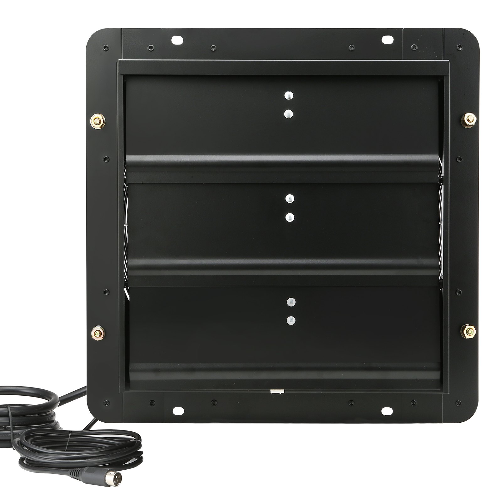 Extractor de aire con persiana VEVOR de 14'' con controlador de temperatura y humedad, motor EC, 1513 CFM, ventilador de ático de pared ajustable con 10 velocidades, ventilación y refrigeración para invernaderos, garajes y cobertizos, homologado por ETL.