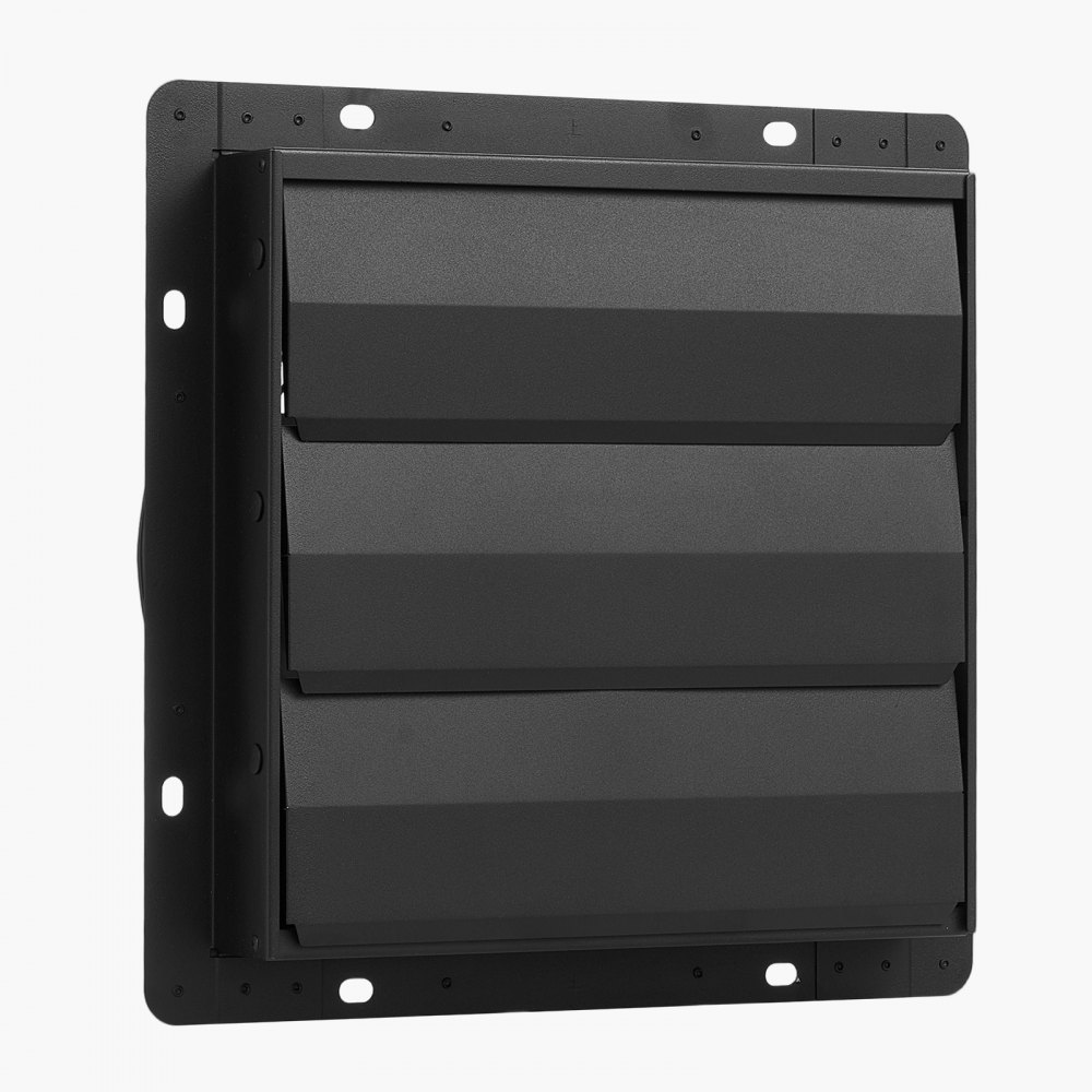 VEVOR Ventilador de escape de 10 pulgadas para persianas, para ático, con control de temperatura de velocidad variable y programación inteligente, 1000 CFM, motor EC, temporizador, para cobertizos, garajes e invernaderos, color negro