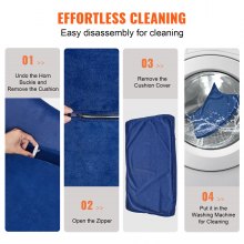 VEVOR Sofá para mascotas, sofá para perros y gatos de tamaño mediano, sofá cama suave y aterciopelado para perros, sofá para gatos de carga de 81 libras, azul