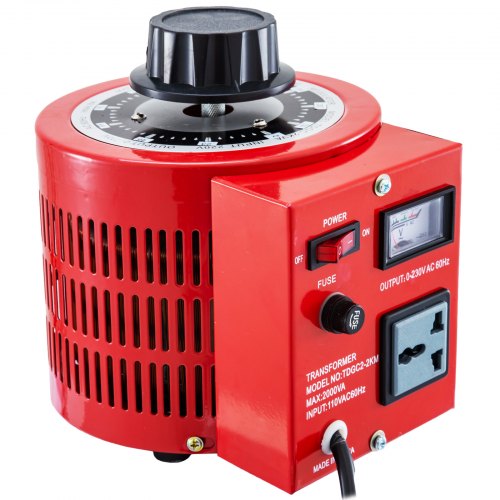 VEVOR 2000VA 20A Transformador automático 110V 60Hz Voltaje de entrada Pantalla digital 0-130V Salida Regulador de voltaje automático para enchufe de EE. UU.
