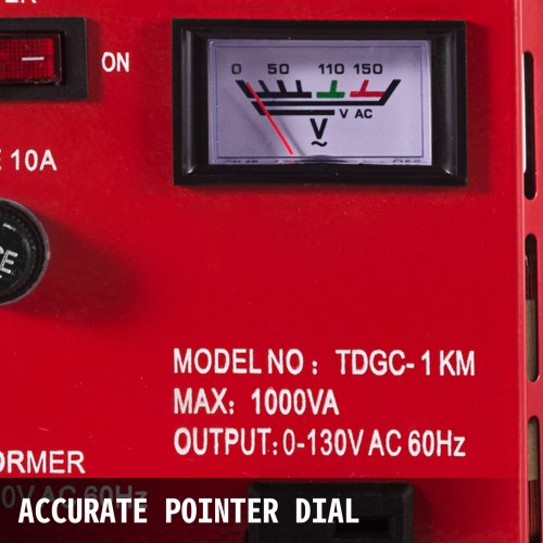 Transformador VEVOR Variable 1000va AC Regulador de voltaje 110v 1kva 60hz Pro