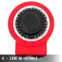 Regulador de voltaje VEVOR rojo con dial de salida ajustable de 0 a 130 V