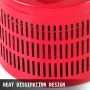 Carcasa roja ventilada con bobinas para disipación de calor en transformador variable VEVOR.