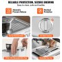 Máquina de café expreso VEVOR con liberación automática de presión, soporte superior para calentar tazas, función de agua caliente, tanque de agua desmontable y bandeja de goteo extraíble.