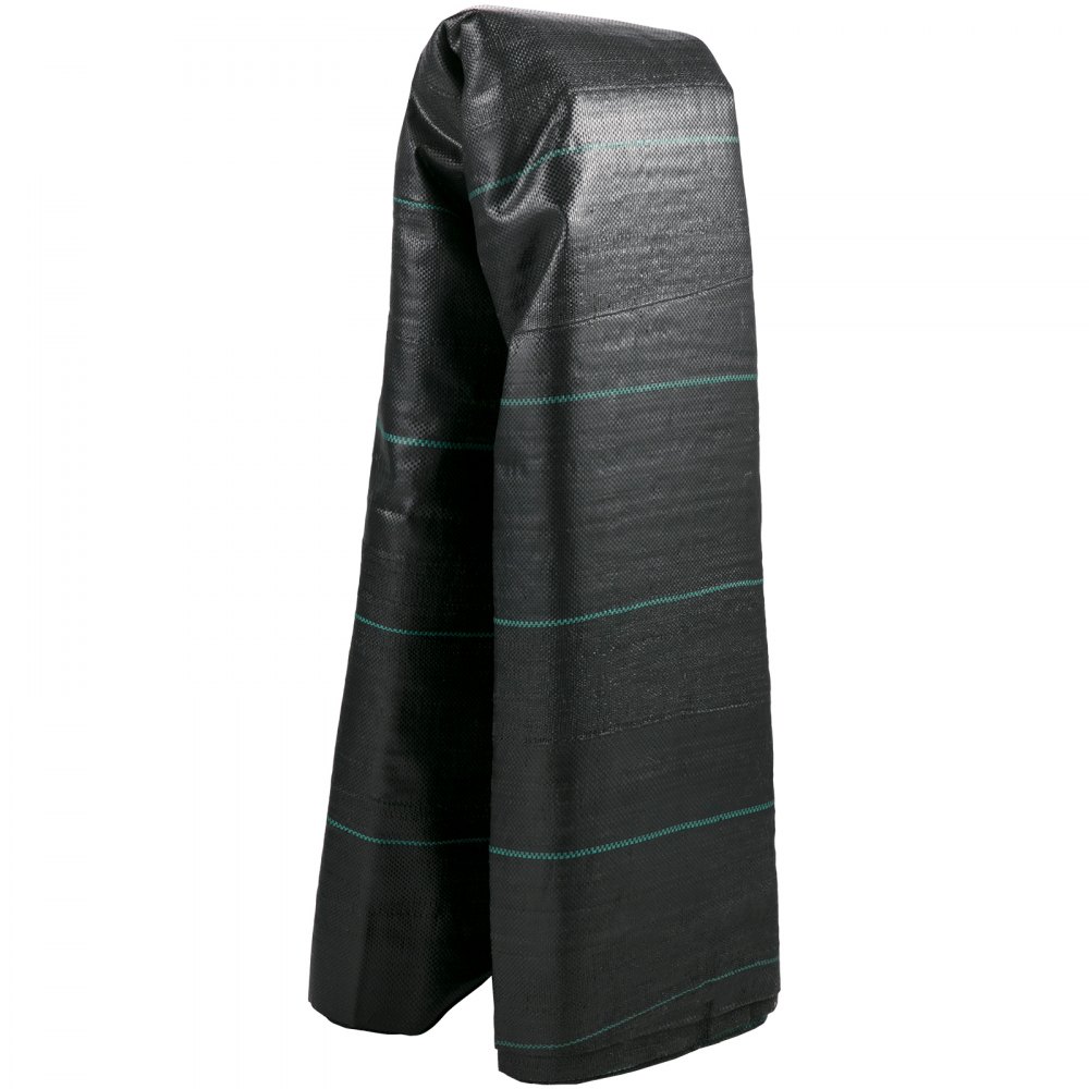 VEVOR Calzada Tela Estabilización Geotextil Tela 4x18,3 m Tela de Entrada Negro