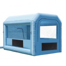 VEVOR Cabina de pintura inflable, cabina de pintura inflable de 13,1 x 9,8 x 9 pies, con potente soplador de 750 W y sistema de filtro de aire, cabina de pintura portátil para motocicleta, bicicleta, pintura de piezas de automóvil