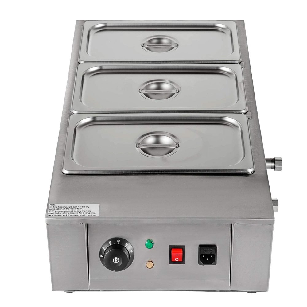 Máquina templadora de chocolate VEVOR de 26,5 libras, máquina para derretir chocolate con control de temperatura (0~80 ℃/32~176 ℉), calentador de alimentos comercial eléctrico de 1000 W para derretir y calentar chocolate/leche/crema/sopa, 3 tanques.