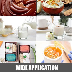 Máquina templadora de chocolate VEVOR de 26,5 libras, máquina para derretir chocolate con control de temperatura (0~80 ℃/32~176 ℉), calentador de alimentos comercial eléctrico de 1000 W para derretir y calentar chocolate/leche/crema/sopa, 3 tanques.