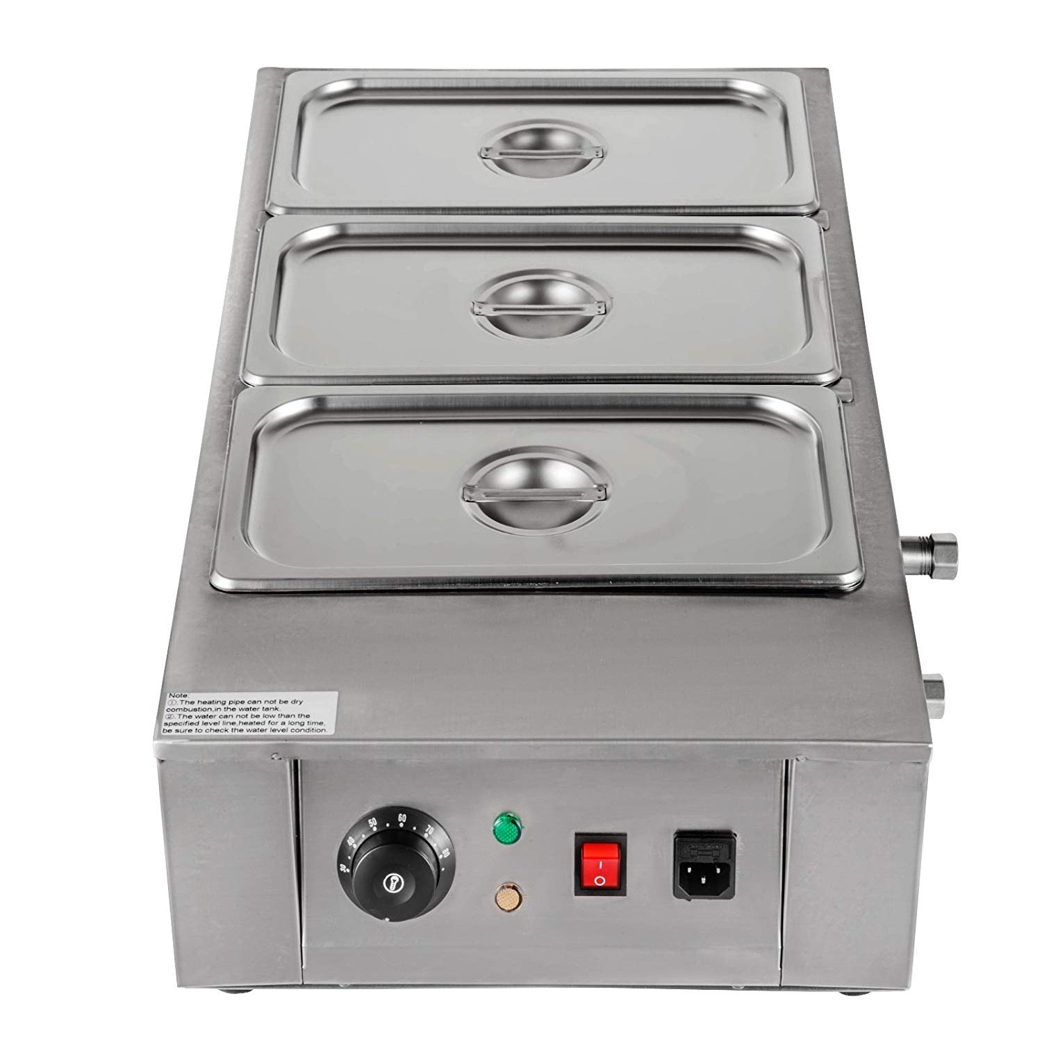 Máquina templadora de chocolate VEVOR de 26,5 libras, máquina para derretir chocolate con control de temperatura (0~80 ℃/32~176 ℉), calentador de alimentos comercial eléctrico de 1000 W para derretir y calentar chocolate/leche/crema/sopa, 3 tanques.