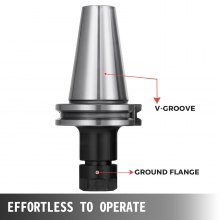 VEVOR 8 piezas CAT40 Portaherramientas ER16 Collet Chuck Set longitud 70 mm Chuck Portaherramientas Set Portaherramientas para máquina de grabado CNC Torno de fresado (CAT40 ER16 70 mm)