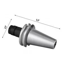 VEVOR 8 piezas CAT40 Portaherramientas ER16 Collet Chuck Set longitud 70 mm Chuck Portaherramientas Set Portaherramientas para máquina de grabado CNC Torno de fresado (CAT40 ER16 70 mm)