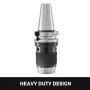 VEVOR Integrated CAT40 Collet Chuck Portabrocas sin llave 1/2 pulgada para CAT40 CNC Máquina de grabado y herramienta de torno de fresado (CAT40)