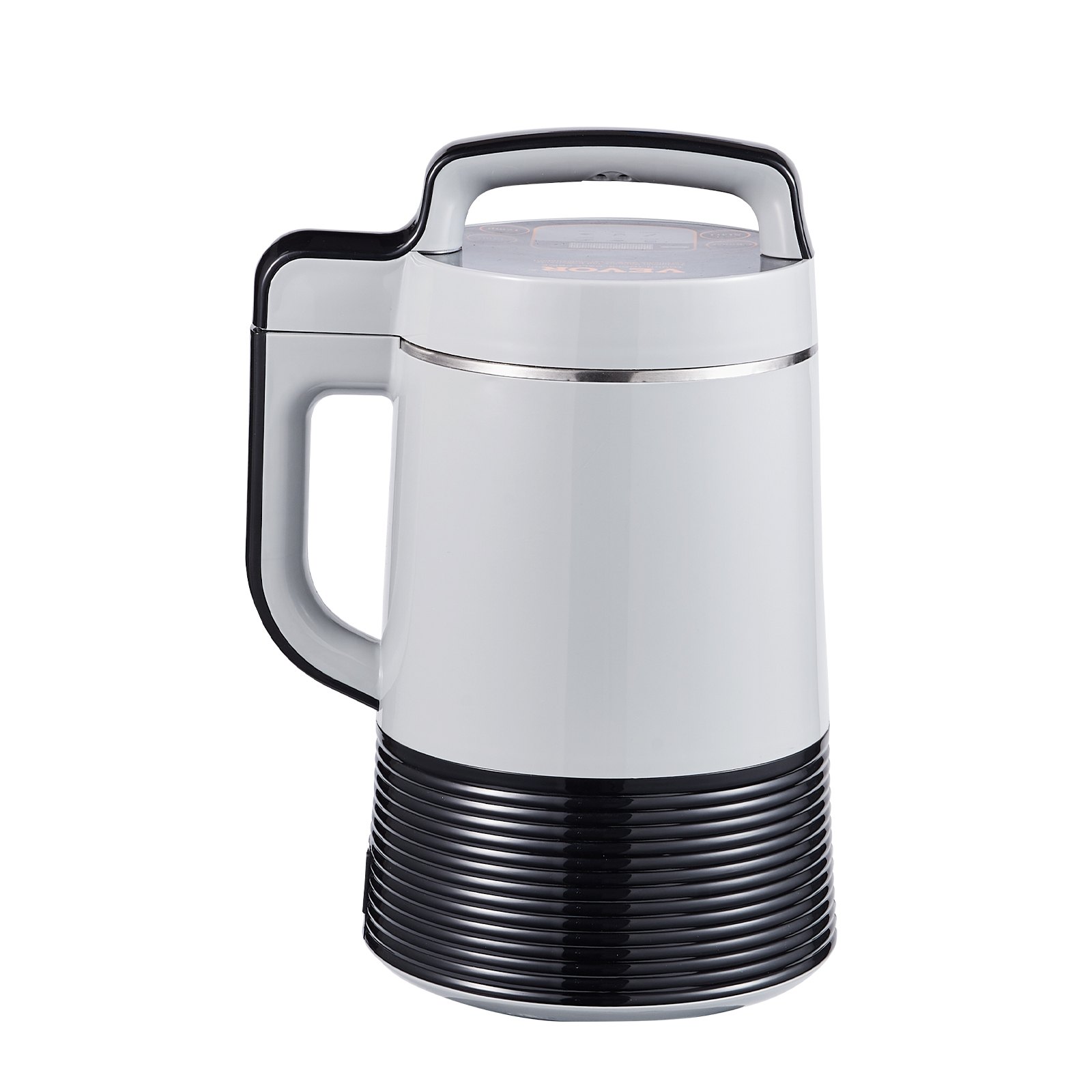 Máquina infusora de mantequilla VEVOR, elegante color blanco con detalles en negro y mango ergonómico.