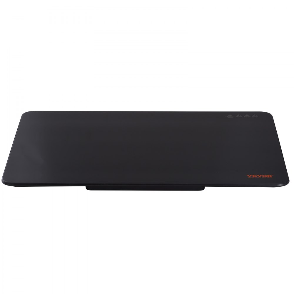 VEVOR Bandeja calentadora eléctrica, bandeja calefactora portátil de vidrio templado de 16,5" x 23,6" con control de temperatura (65-90 ℃), perfecta para cenas, catering, casa, fiestas, eventos, entre