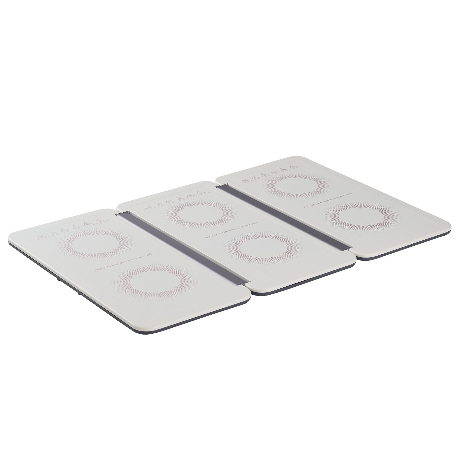 Bandeja calefactora eléctrica VEVOR, 48 x 26 cm, portátil, de lámina laminada en frío, con control de temperatura (35-100 °C), ideal para catering, fiestas, eventos, entretenimiento y festividades, color blanco.