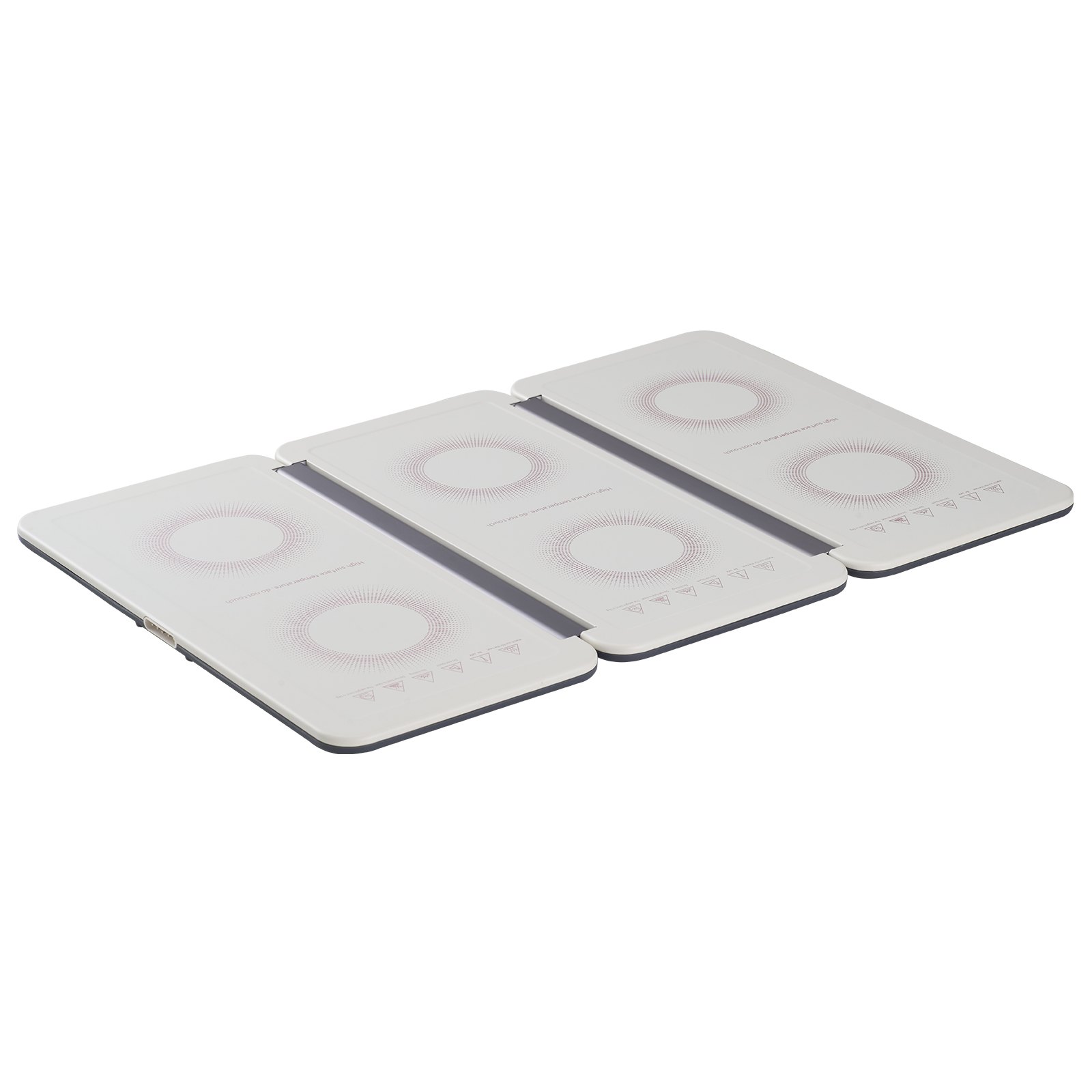 Bandeja calefactora eléctrica VEVOR, 48 x 26 cm, portátil, de lámina laminada en frío, con control de temperatura (35-100 °C), ideal para catering, fiestas, eventos, entretenimiento y festividades, color blanco.