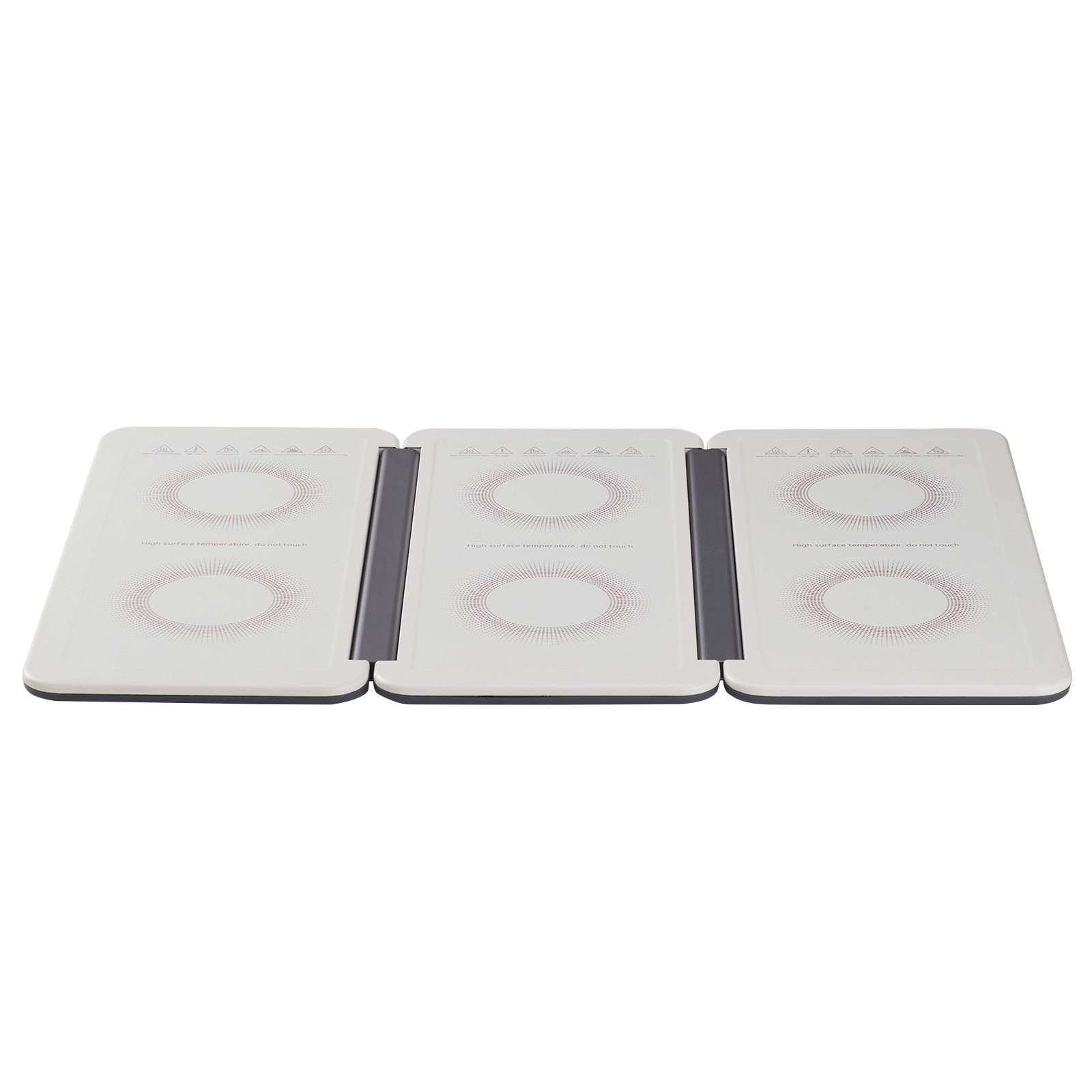Bandeja calefactora eléctrica VEVOR, 48 x 26 cm, portátil, de lámina laminada en frío, con control de temperatura (35-100 °C), ideal para catering, fiestas, eventos, entretenimiento y festividades, color blanco.