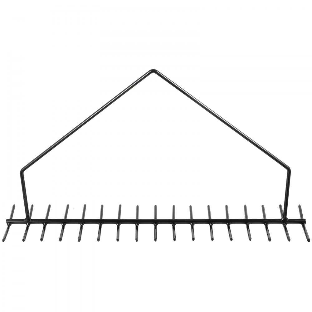 Rastrillo para estanque VEVOR de 81 cm, cortahierbas de doble cara para lagos, limpia malezas, lodo y limo, herramienta para paisajismo de lagos, estanques y playas, con cuerda de 20 m.