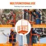 Plataforma de trabajo de jaula de seguridad para montacargas VEVOR 43X45in 1400lbs con ruedas para antena