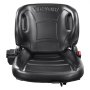 asiento ergonómico negro VEVOR con diseño acolchado y hebilla de seguridad.