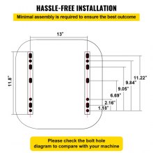 VEVOR Asiento universal para carretilla elevadora Asiento de tractor de PVC ajustable y plegable con reposabrazos