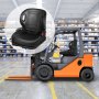 Almacén que muestra una carretilla elevadora equipada con un cómodo asiento de tractor VEVOR.
