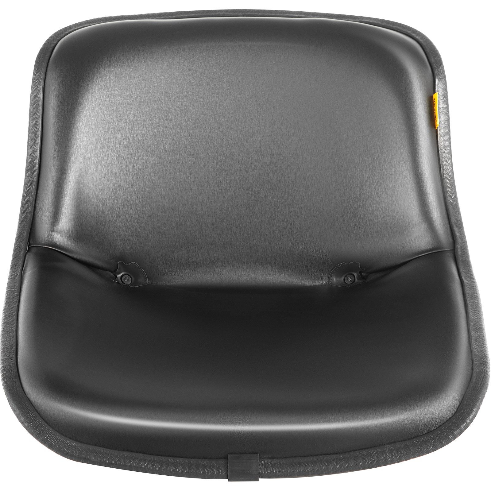 Asiento universal para tractor VEVOR, respaldo alto industrial, repuesto de asiento para cortacésped de PVC negro, con dos orificios de drenaje, estructura de acero, asiento compacto para montacargas, compatible con montacargas, excavadoras y cortacésped.