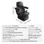 Asiento universal para tractor VEVOR con suspensión, asiento plegable para montacargas con respaldo de ángulo ajustable, microinterruptor, cinturón de seguridad y reposabrazos, asiento para tractor con absorción de impactos de 3 niveles para tractor, cargador y excavadora.
