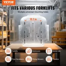 VEVOR Suspensión universal para asiento de tractor, asiento plegable para carretilla elevadora con respaldo de ángulo ajustable, microinterruptor, cinturón de seguridad y reposabrazos, asiento de trac