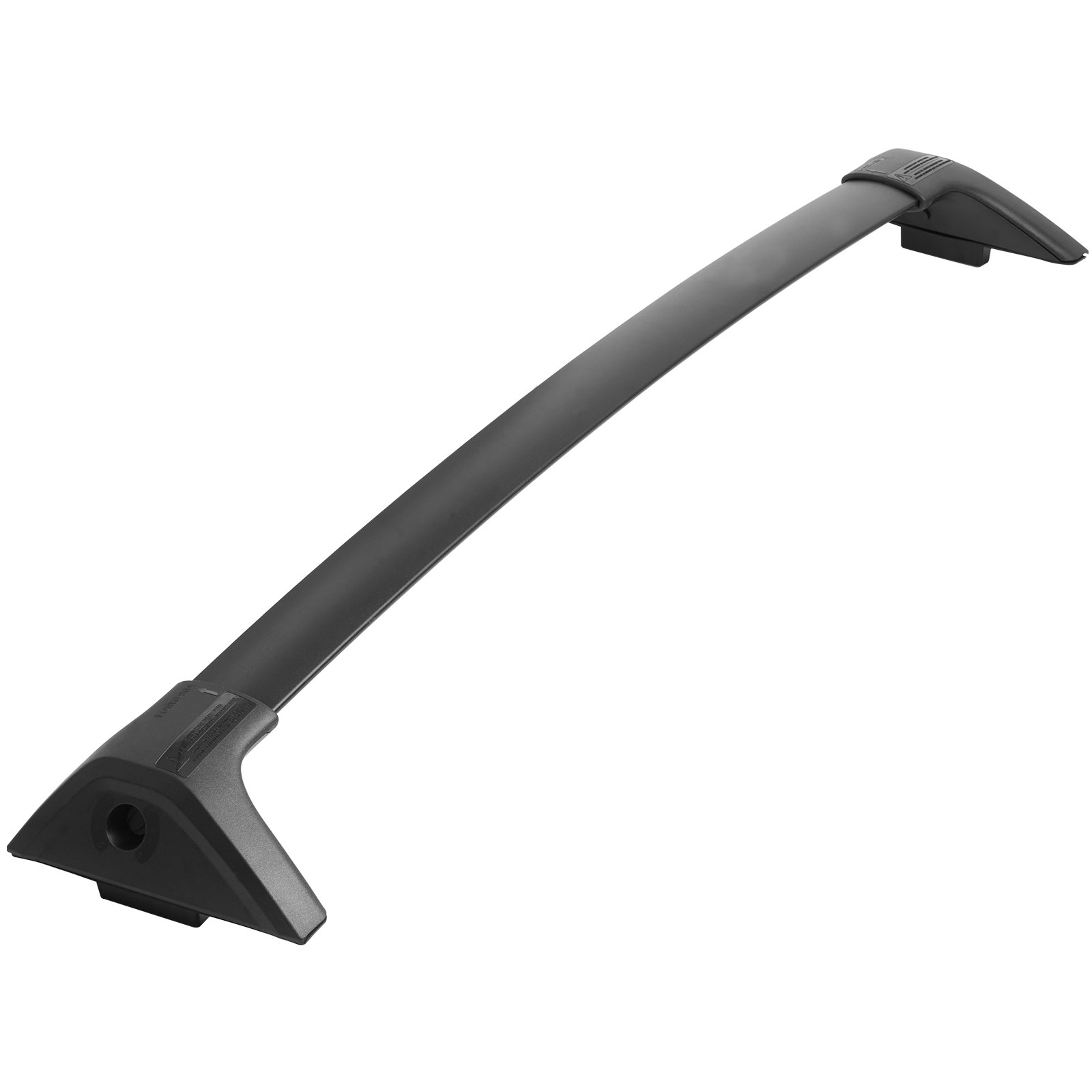 Barras transversales para portaequipajes de techo VEVOR en color negro con forma aerodinámica para un soporte de carga superior.