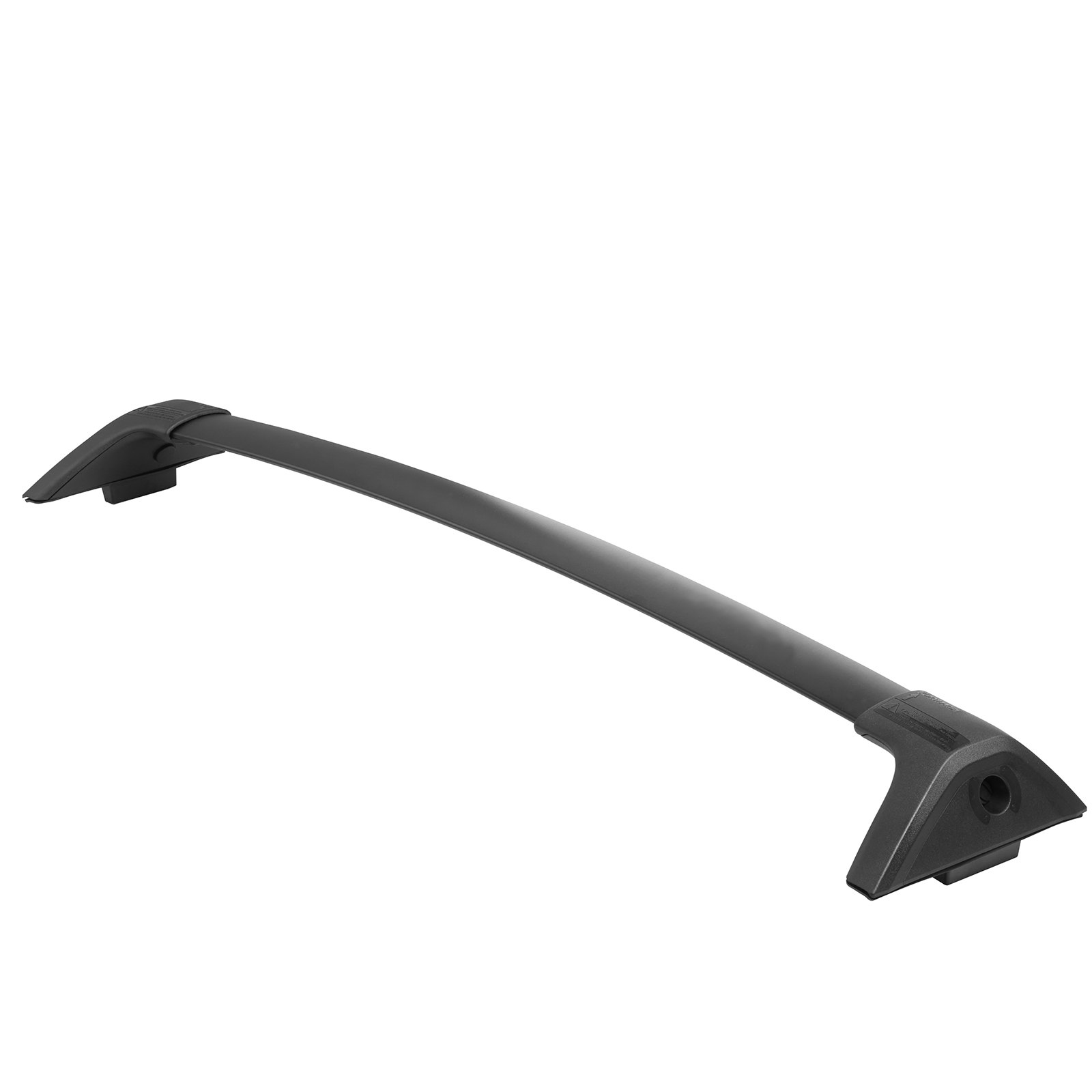 Barras transversales de techo VEVOR negras para vehículos, con un diseño aerodinámico curvo.