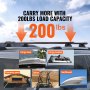 Barras transversales para portaequipajes de techo VEVOR con capacidad de carga de 200 lb para cajas de carga, cestas, equipo de campamento, bicicletas y tablas de surf.