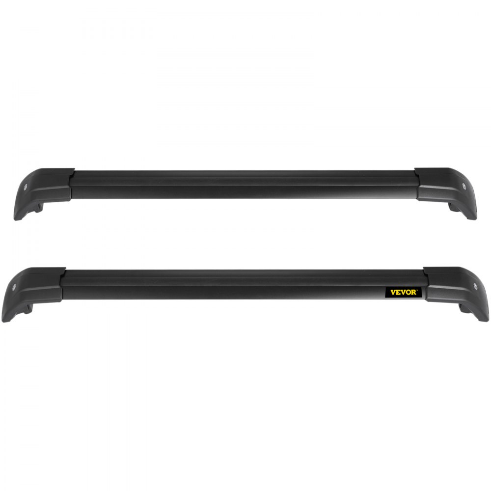 Barras transversales de techo VEVOR para Hyundai Tucson, color negro, vista de lado a lado.