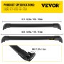 Portaequipajes de barra transversal VEVOR para Hyundai Tucson 2016 2017 2018 2019 2021 Color negro nuevo portaequipajes superior barra transversal negro