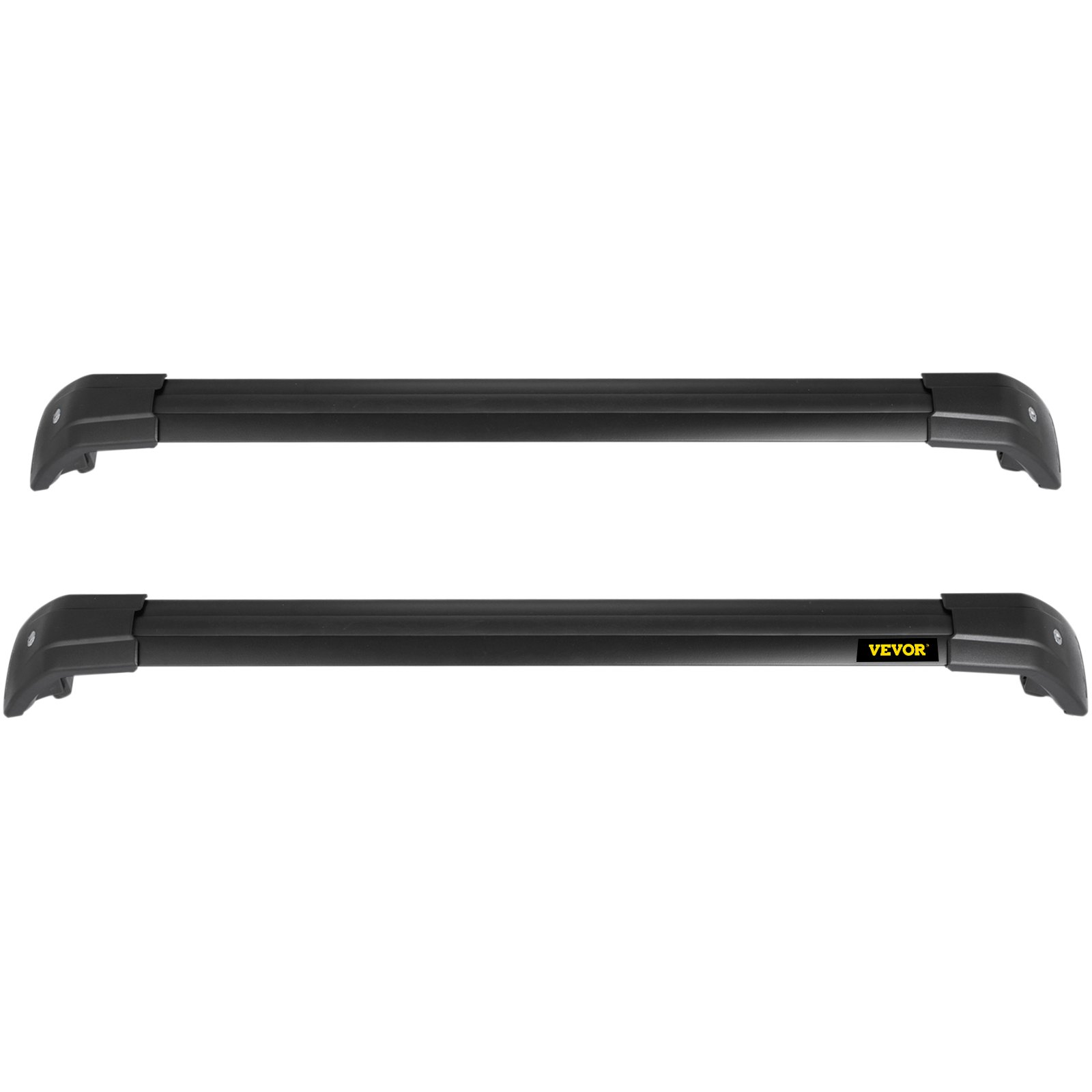 Barras transversales de techo VEVOR para Hyundai Tucson, color negro, vista de lado a lado.