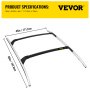 VEVOR portaequipajes compatible con Mazda CX-5 CX5 2017 2018 2019 2021 4 piezas portaequipajes de techo barra transversal
