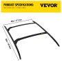 VEVOR portaequipajes compatible con Mazda CX-5 CX5 2017 2018 2019 2021 4 piezas portaequipajes de techo barra transversal