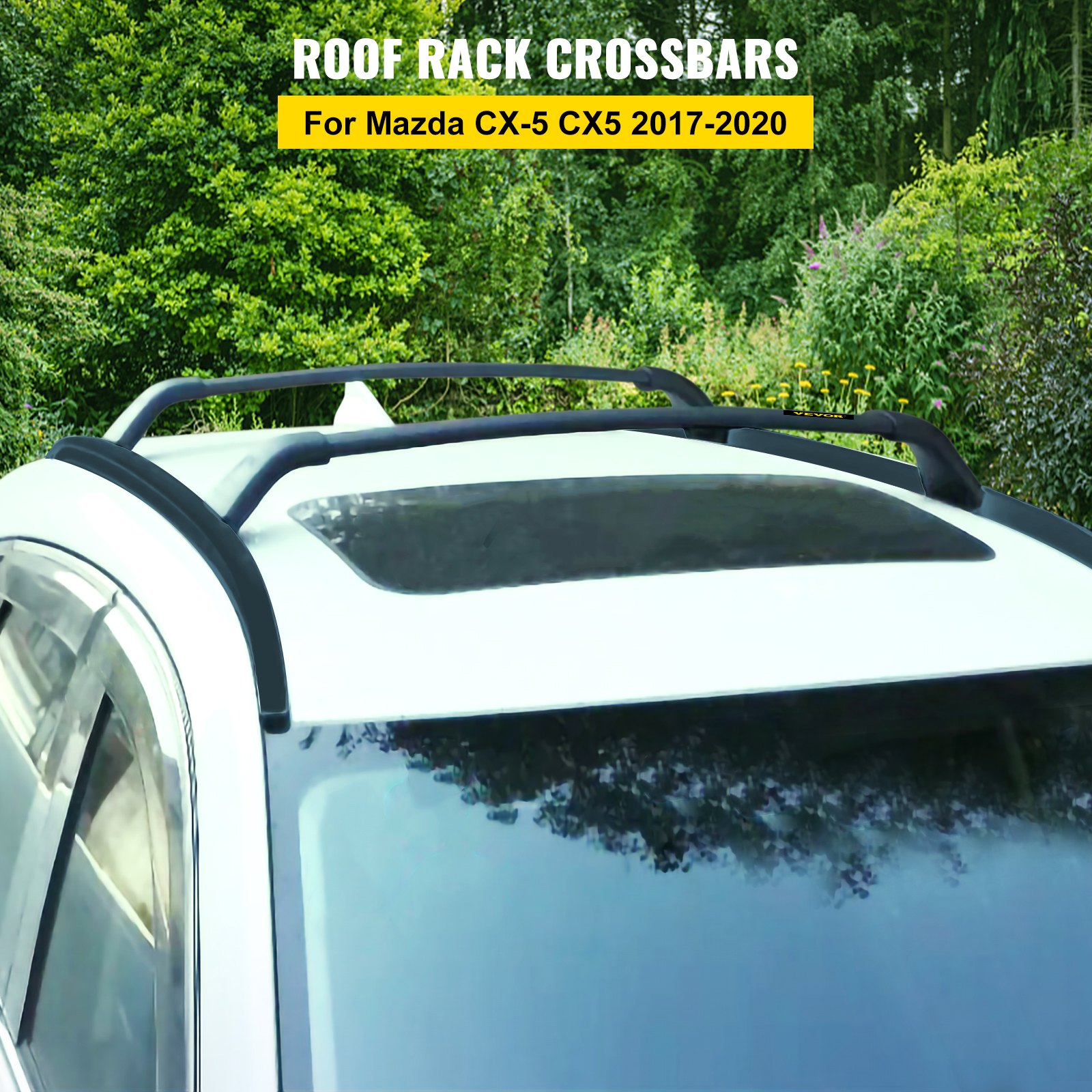 Portaequipajes VEVOR para Mazda CX-5 con barras transversales para modelos 2017-2020 en entorno natural