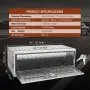 VEVOR Caja de almacenamiento para camioneta, 122 x 61 x 61 cm, resistente caja de herramientas de aluminio con placa de diamante, con cerradura y llaves, impermeable, para remolque con pestillo en T para camión, furgoneta y remolque.