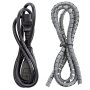 Cable de alimentación negro y organizador de cable gris para cargador de batería de carrito de golf VEVOR.