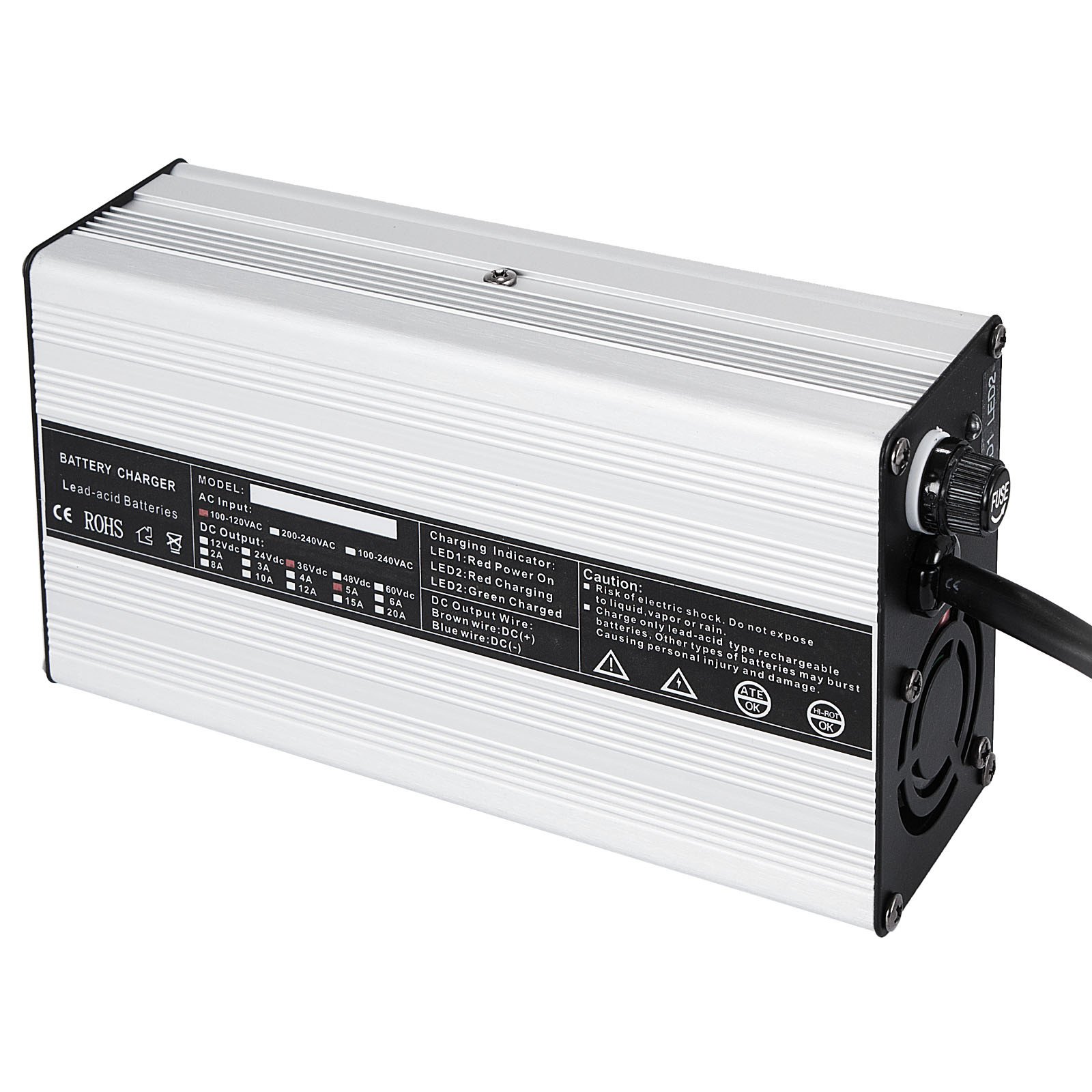 cargador de batería del carro de golf de 36V 5A para el carro de golf Ez Go Club Car DS TXT Yamaha