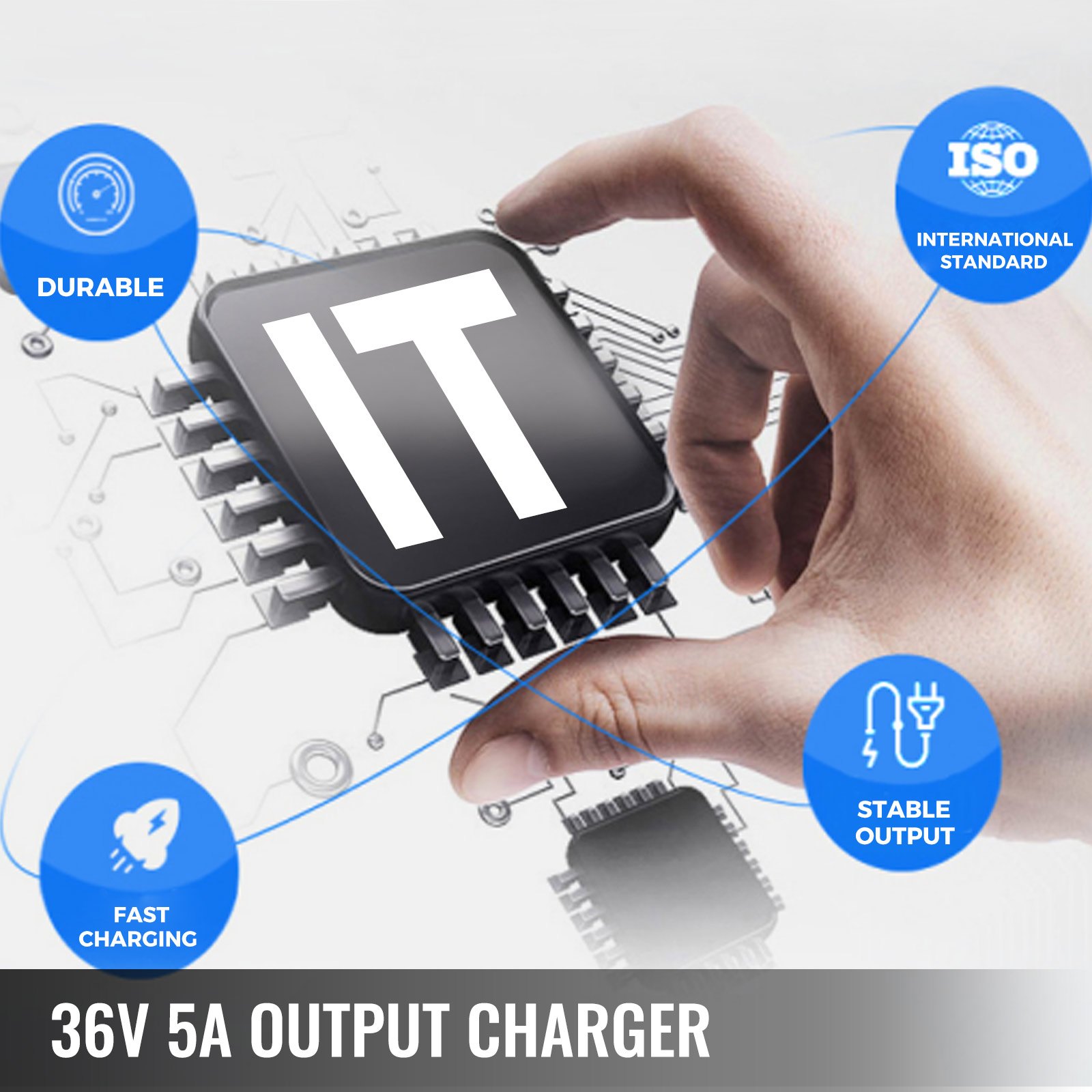 cargador de batería del carro de golf de 36V 5A para el carro de golf Ez Go Club Car DS TXT Yamaha