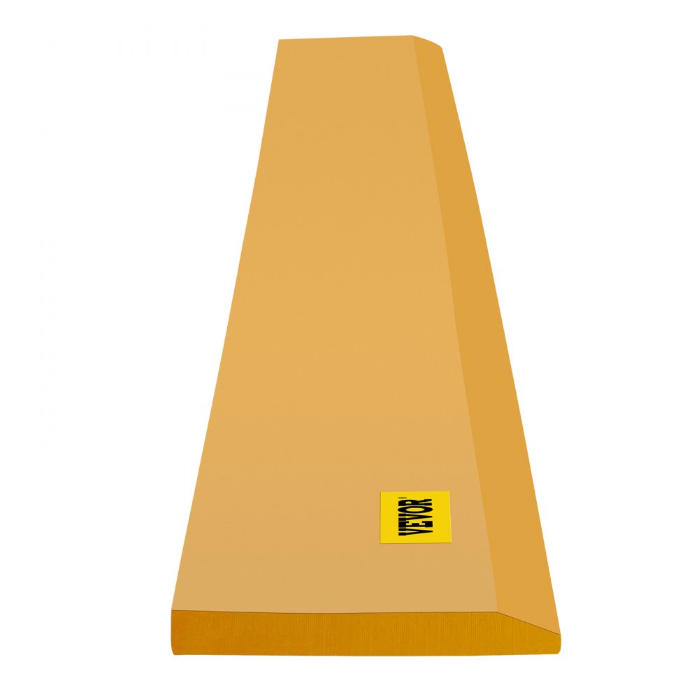 Cuchilla de cucharón VEVOR, 66 x 4 x 1/2", cuchilla avanzada soldable y atornillable, cuchilla de acero al carbono-manganeso de 16 Mn para cargadora, cuchilla de dirección deslizante con pintura para excavadora y carga