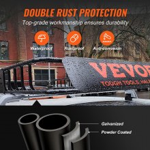 VEVOR Cesta de carga para portaequipajes de techo, 64" x 39" x 6" portaequipajes de techo con extensión, resistente capacidad de 200 libras, cesta universal para portaequipajes, portaequipajes para SUV, camión, vehículo