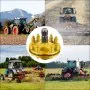 Embrague deslizante VEVOR, Embrague deslizante de PTO de 1 3/8", Embrague de fricción de PTO de 6 extremos estriados, Embrague deslizante de tractor de acero carburado, Embrague deslizante de cortador giratorio ajustable, Embrague deslizante de PTO amarillo para eje de PTO