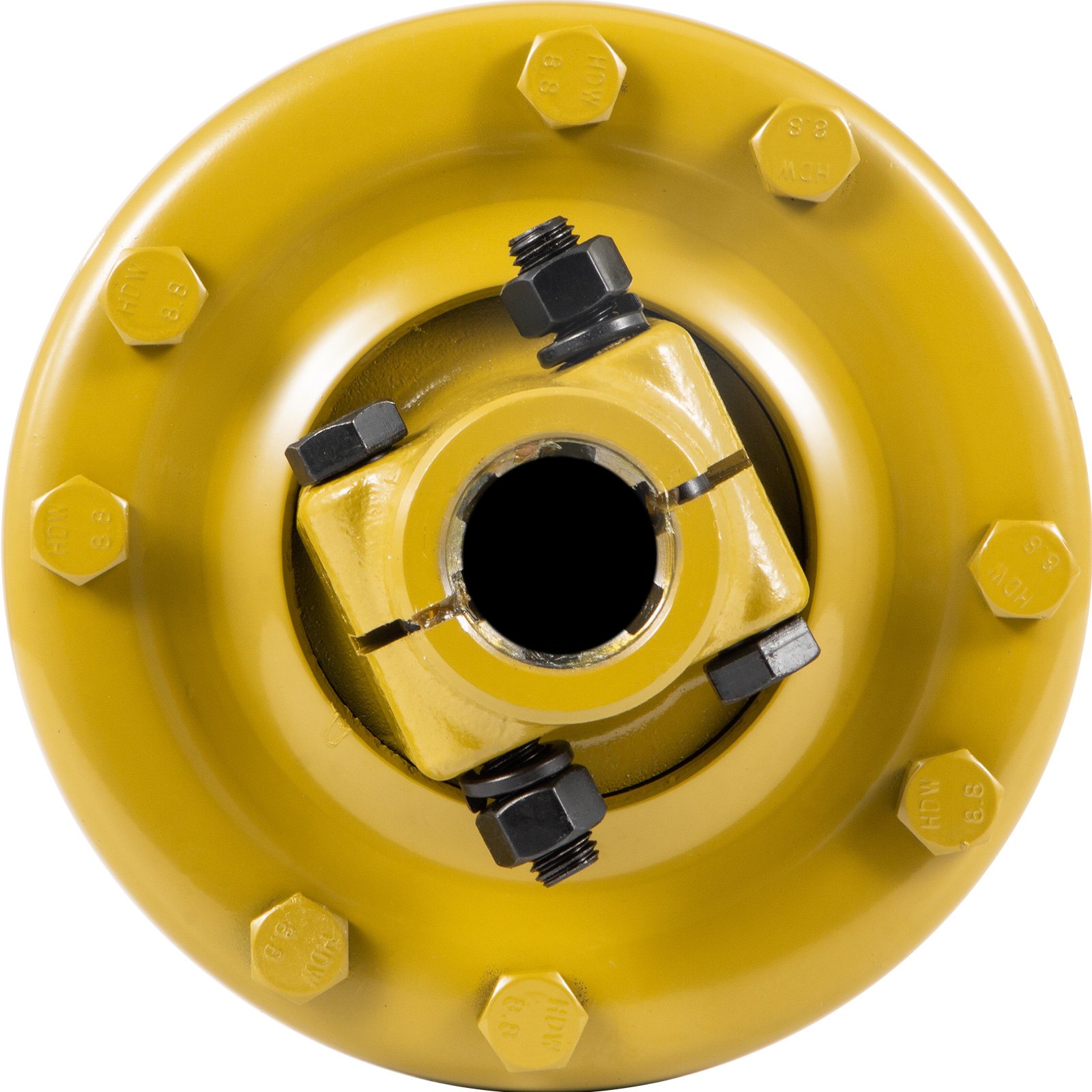 Embrague deslizante VEVOR, Embrague deslizante de PTO de 1 3/8", Embrague de fricción de PTO de 6 extremos estriados, Embrague deslizante de tractor de acero carburado, Embrague deslizante de cortador giratorio ajustable, Embrague deslizante de PTO amarillo para eje de PTO